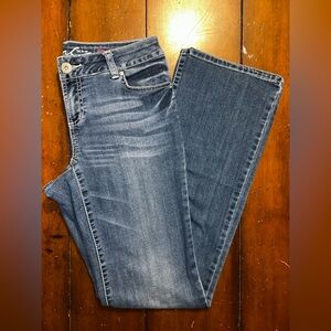 INC International Concepts Women's Bootcut Jeans in Medium Blue Wash